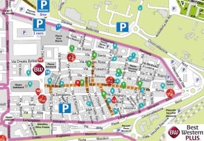 mappa parcheggi pubblici